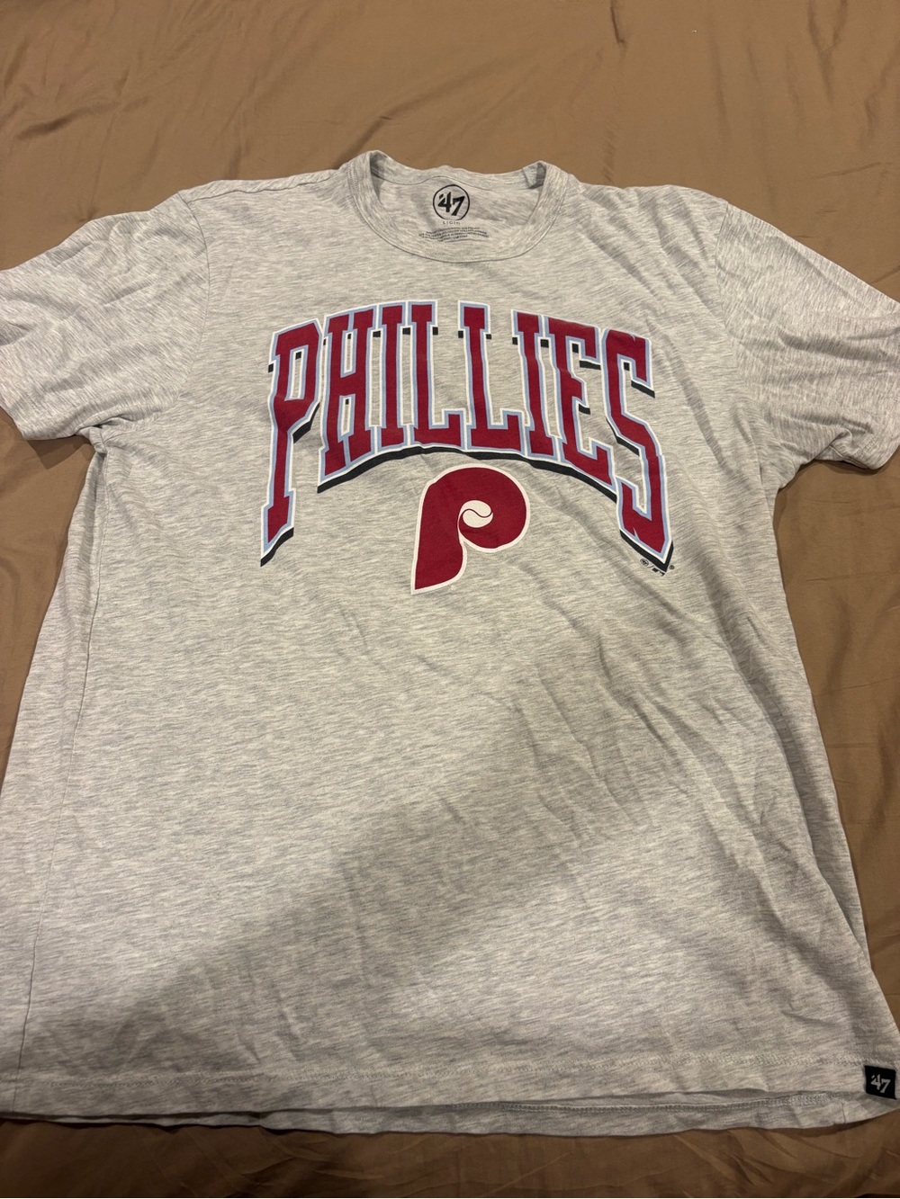 47 Women’s Philadelphia Phillies Gray Tee - Gray/Red Logo